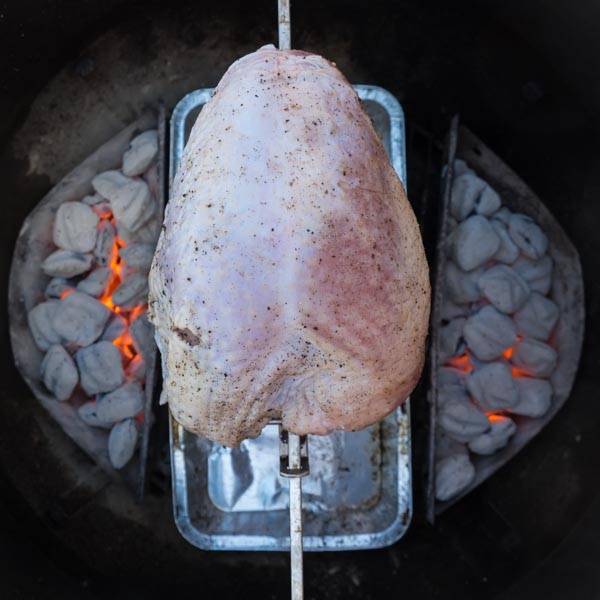 Rotisserie Turkey Breast With Italian Spiced Dry Brine Grilling